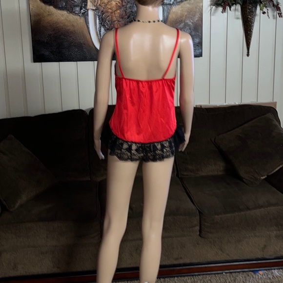 Stroke Of Midnight • Red/ Black • Sexy • Small • Teddy Lingerie - Picture 14 of 16